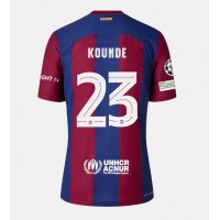 Pánský Fotbalový dres Barcelona Jules Kounde #23 2023-24 Domácí Krátký Rukáv